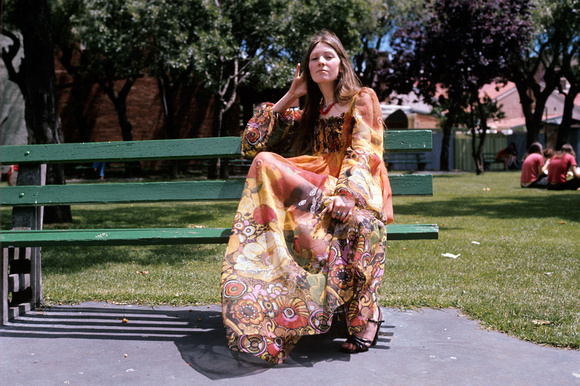 hippy chick, prahran, 1977