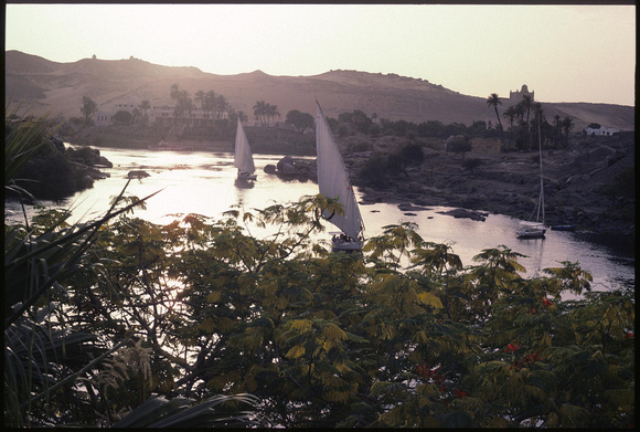 from the old cataract hotel, aswan