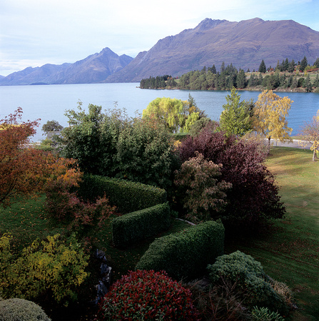view from our rental home, queenstown